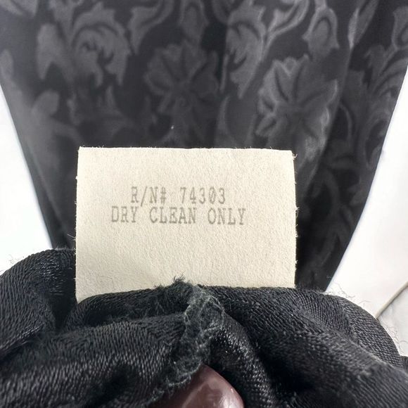 Spencer Alexis Maxi Dress Black Sleeveless Rayon Jacquard Long 1X Black Evening - Picture 11 of 11